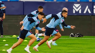 Entrenamiento del Levante.