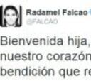 Falcao recibe a su segunda hija a través de Twitter