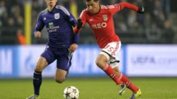 Enzo P&eacute;rez, jugador del Benfica.