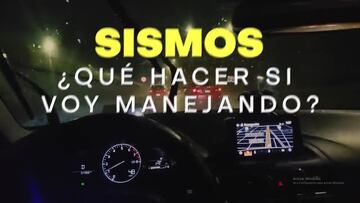 ¿Qué hace si un sismo te agarra mientras vas manejando?