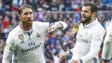Ramos y Nacho alcanzarán cifras redondas con el Madrid en Pamplona.