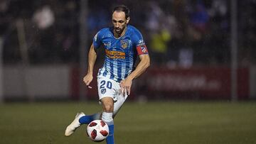 Juanfran Torres of Atletico de Madrid during the match between Sant Andreu vs Atletico de Marid of Copa del Rey, 1/16, 2018-2019 season. Narcis Sala Stadium. Barcelona, Spain - 30 OCT 2018.