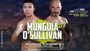 Jaime Mungu&iacute;a vs Gary O&acute;Sullivan en vivo: Boxeo en directo, OMB