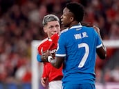 Benfica-Real Madrid: el gol, el baile y un posible insulto racista en imágenes