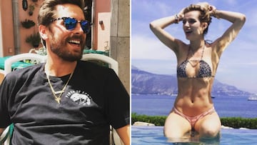 El exnovio de Kourtney Kardashian Scott Disick, visto junto a Bella Thorne en Cannes.