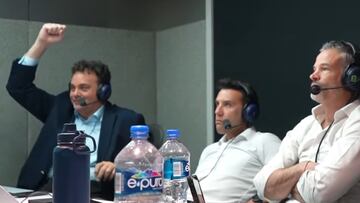 ¿No que los odiaba? David Faitelson es captado festejando los goles del América