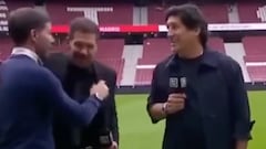 Simeone saludó a Zamorano y el gesto posterior del DT causó polémica: ¡mensaje directo!