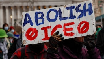 Manifestación en contra del ICE