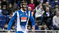 David L&oacute;pez, jugador del Espanyol. 