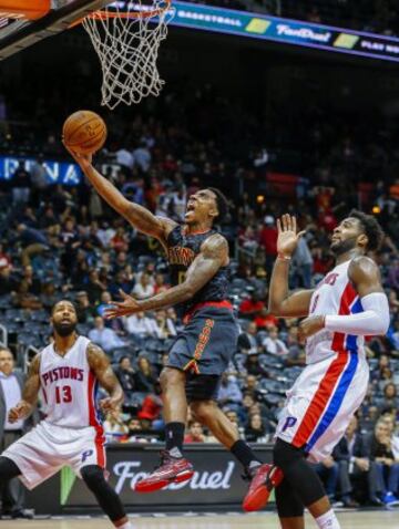 Jeff Teague no hizo malos números pero no estuvo bien en la dirección de unos Hawks erráticos. 