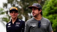 Verstappen y Alonso.