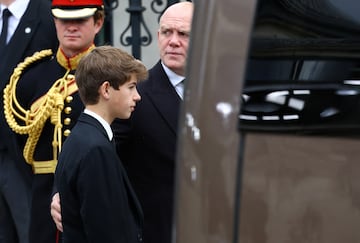 Jacobo Mountbatten-Windsor, vizconde Severn, segundo hijo y único varón del príncipe Eduardo.