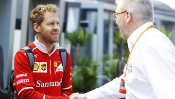 Vettel con Ross Brawn.