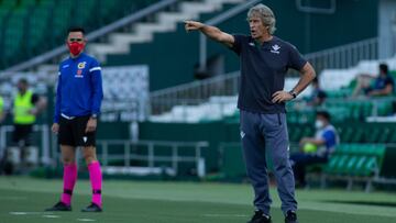 Pellegrini, en un partido.