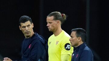 Nyland, tras lesionarse en Barcelona.