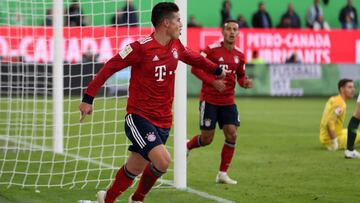 James Rodríguez, jugador del Bayern Múnich