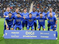 Once del Cádiz CF ante el Granada.