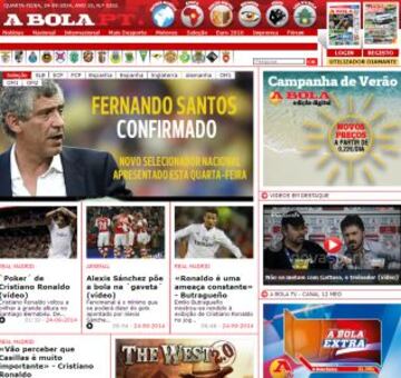 Portadas de la prensa extranjera