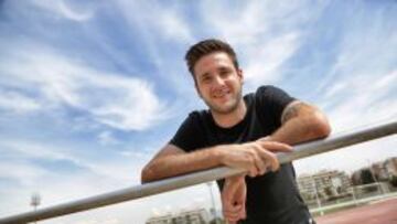 Duje Cop en las instalaciones del Málaga.