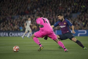 Allison Becker y Luis Suárez.