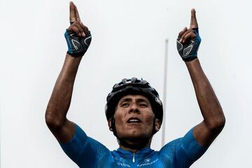 Con este triunfo el corredor del Movistar Team subió al quinto puesto de la clasificación general y está a 3'30" del líder Geraint Thomas.