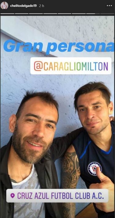 ‘Chelito’ Delgado visitó a jugadores de Cruz Azul
