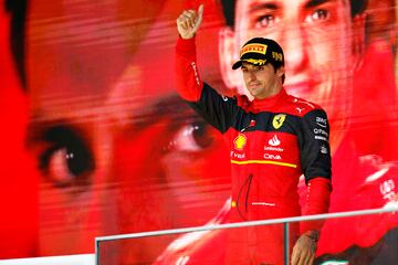 Carlos Sainz, acabó tercero.