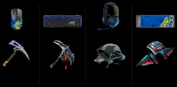 fortnite razer objetos cosmeticos recompensas