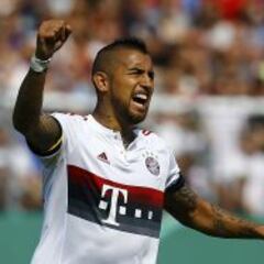 Vidal celebró su primer gol con el Bayern Munich en la Copa