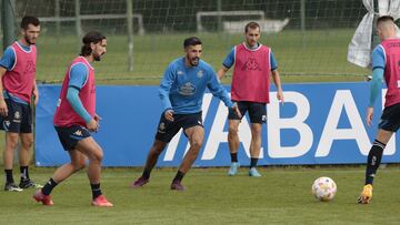 Entrenamiento Deportivo de La Coruña. quiles Lapeña pablo Martínez