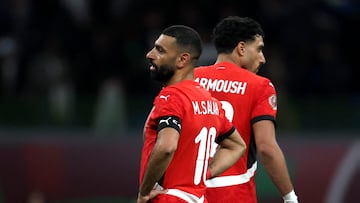 Soccer Football - CAF Africa Cup of Nations - Morocco 2025 - Semi Final - Senegal v Egypt - Tangier Grand Stadium, Tangier, Morocco - January 14, 2026 Egypt's Mohamed Salah looks dejected after Senegal's Sadio Mane scores their first goal REUTERS/Amr Abdallah Dalsh