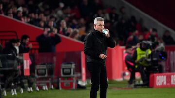 Javier Aguirre, durante el partido de cuartos de final de la Copa del Rey 2023-2024.