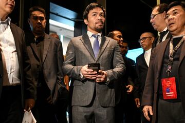 La presentación del combate entre Pacquiao y Matthyse en imágenes