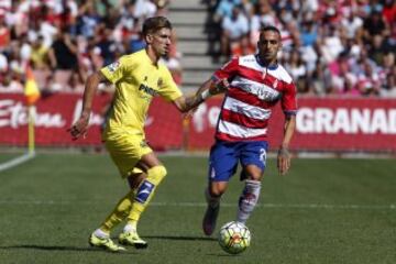 Miguel Lopes (Granada CF) y Samu Castillejo (Villareal CF)