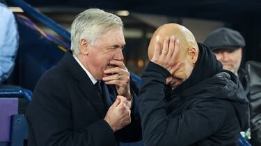 Ancelotti y Guardiola son rivales, pero viejos conocidos.