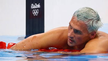 Ryan Lochte, durante una competición en los Juegos Olímpicos de Río.