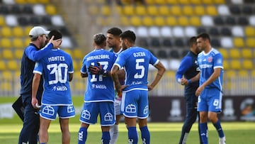 Futbol, Universidad de Chile vs Godoy Cruz.
Copa Betano 2025.
Los jugadores de Universidad de Chile, centro, celebran el triunfo contra Godoy Cruz durante el partido amistoso de la copa Betano disputado en el estadio Francisco Sanchez Rumoroso de Coquimbo, Chile.
11/01/2025
Alejandro Pizarro Ubilla/Photosport
Football, Universidad de Chile vs Godoy Cruz.
2025 Betano friendly Cup.
Universidad de Chile’s players, center, celebrate the victory against Godoy Cruz during the friendly match of the Betano Cup played at the Francisco Sanchez Rumoroso stadium in Coquimbo, Chile.
11/01/2025
Alejandro Pizarro Ubilla/Photosport