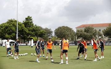 Sergio Ramos, Lucas Vázquez, Marcos Asensio, Isco, Nacho, Carvajal, Theo, Kroos y Borja Mayoral.