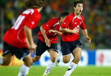 Carlos Villanueva junto a la Roja en la Copa América 2007.