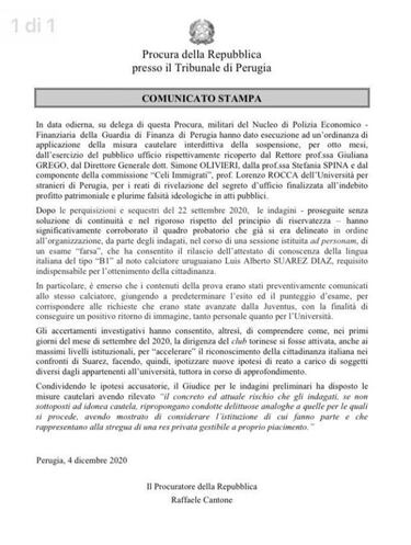 Vuelve el escndalo Surez: "La Juve quera acelerar el proceso para la ciudadana"