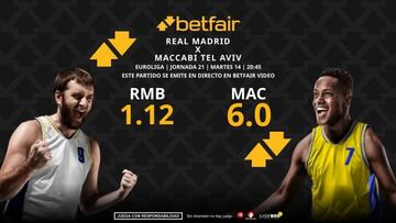 Real Madrid vs. Maccabi Tel Aviv: horario, dónde ver, pronósticos, estadísticas y clasificación