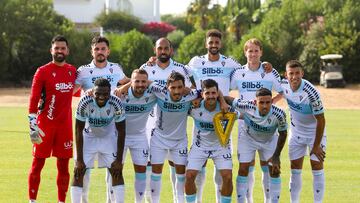 Once del Cádiz contra el Blackpool.