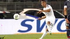 Casemiro en acci&oacute;n con el Madrid.