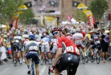 Andre Greipel en el inicio de la decimocuarta etapa entre Rodez y Mende.