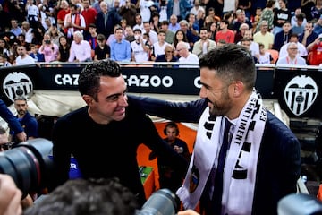 Xavi Hernández y David Villa.