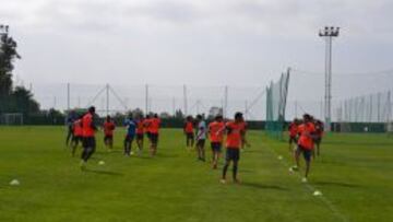 El Granada, en un entrenamiento.