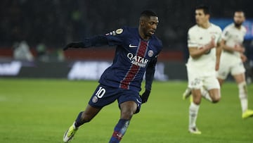 PARIS (France), 17/01/2026.- Ousmane Dembele of PSG in action during the French Ligue 1 soccer match between Paris Saint Germain and LOSC Lille in Paris, France, 16 January 2026. (Francia) EFE/EPA/MOHAMMED BADRA