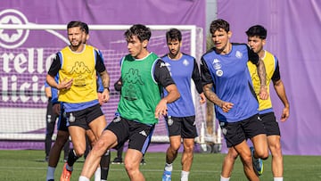 Valladolid. 20241105. PHOTOGENIC. ENTRENAMIENTO DEL REAL VALLADOLID. MARIO MARTIN