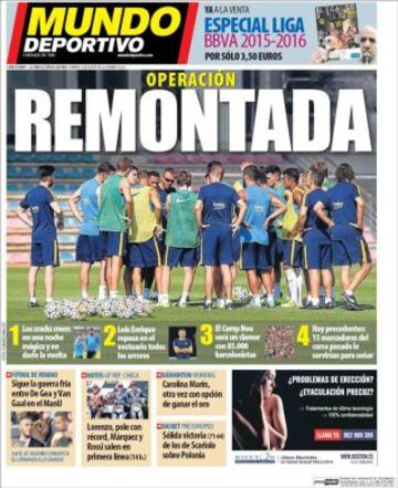 Portadas de la prensa deportiva