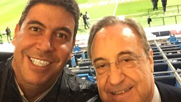 El yerno de Carlos Slim vio el Madrid-Sevilla con Florentino